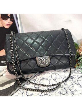 Chanel Chain Shoulder Bag Double Flap Quilted